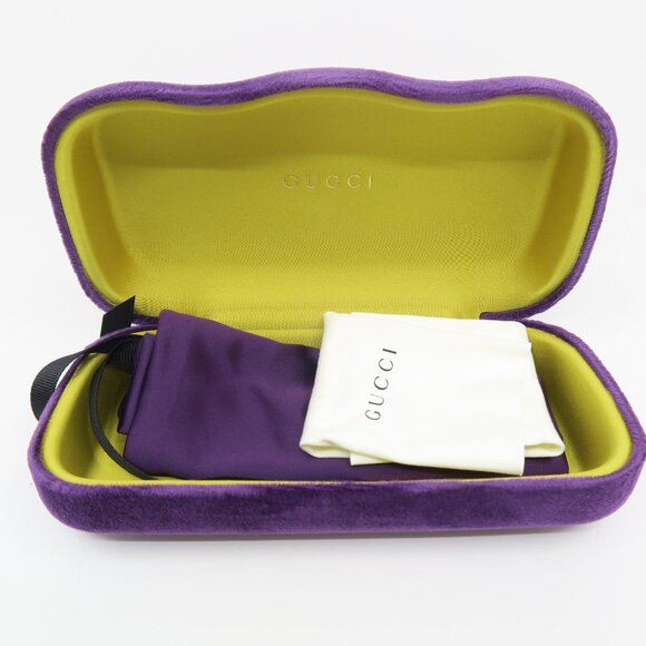 Gucci GG0470O 001 56mm Black with Lateral Wings, New Women's Eyeglasses Frames. - Picture 9 of 9